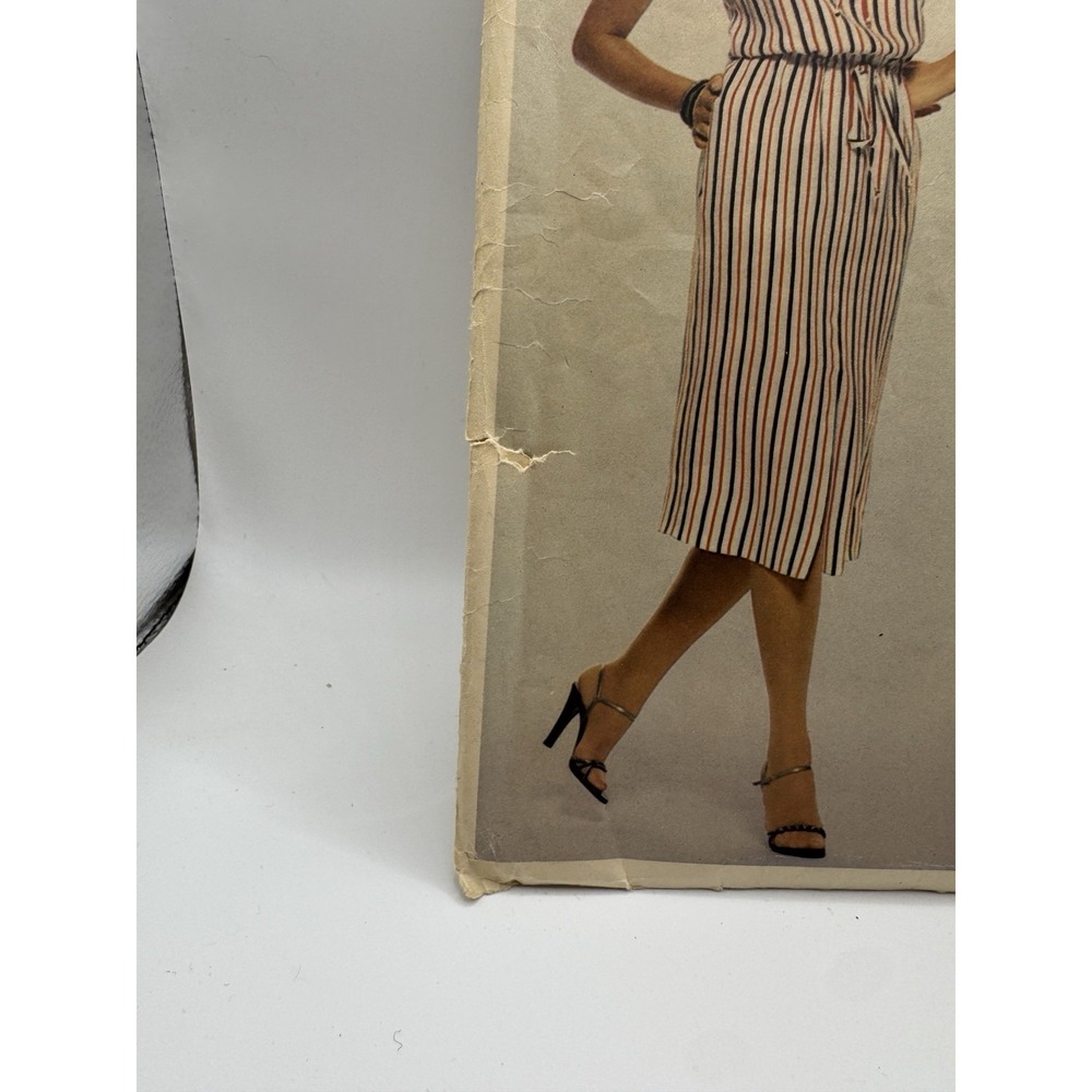 Vogue 1648 Christian Dior Paris Original Halter Dress Pattern Sz 10 Cut 1970s - Picture 2 of 15
